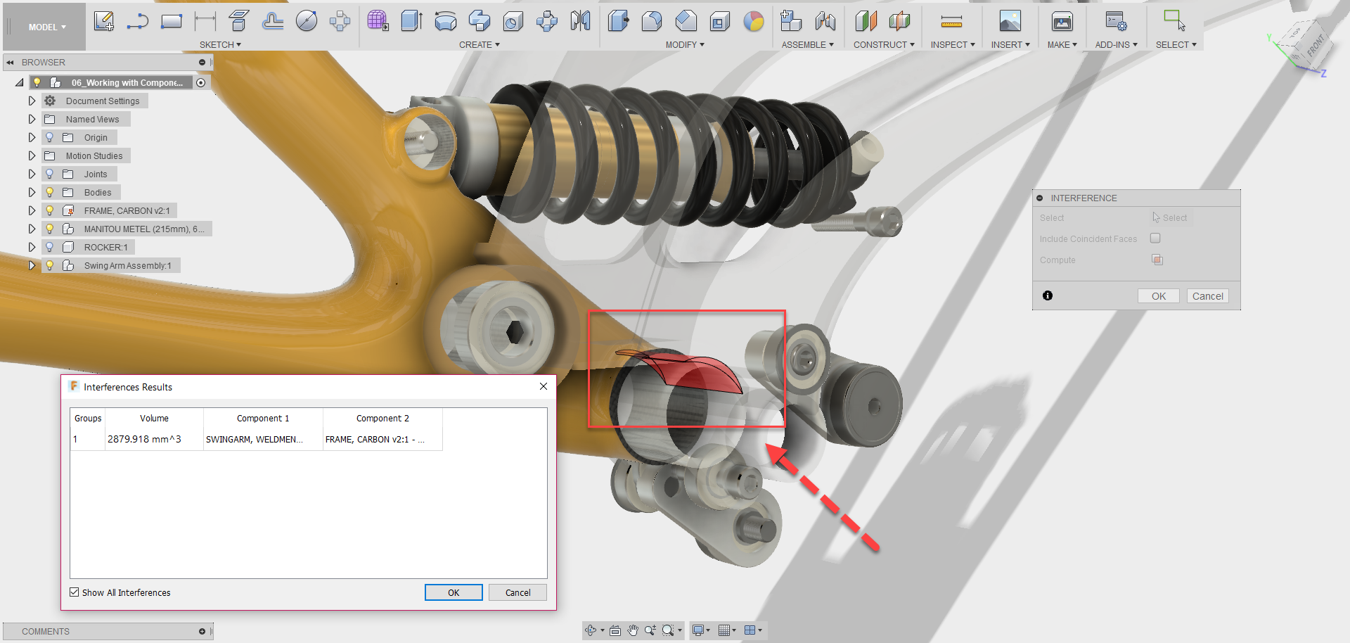 Fusion 360 Tip & Trick 55 ตรวจสอบการชนกัน