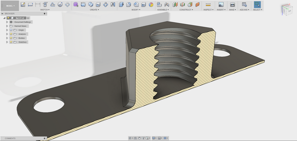 Fusion 360 tip & trick #60 การทำเกลียว