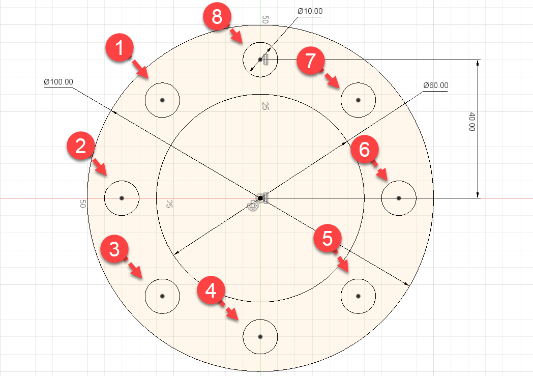 Fusion 360 Tips & Tricks 69 การแก้ไข Circular Pattern ใน Sketch