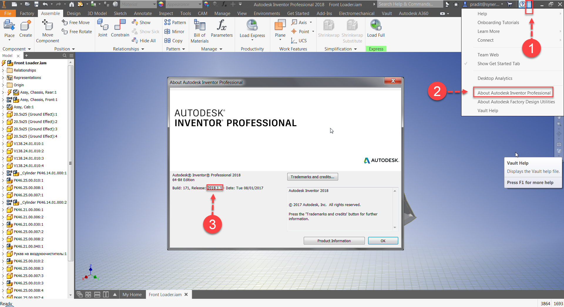 inventor Thumbnail part list