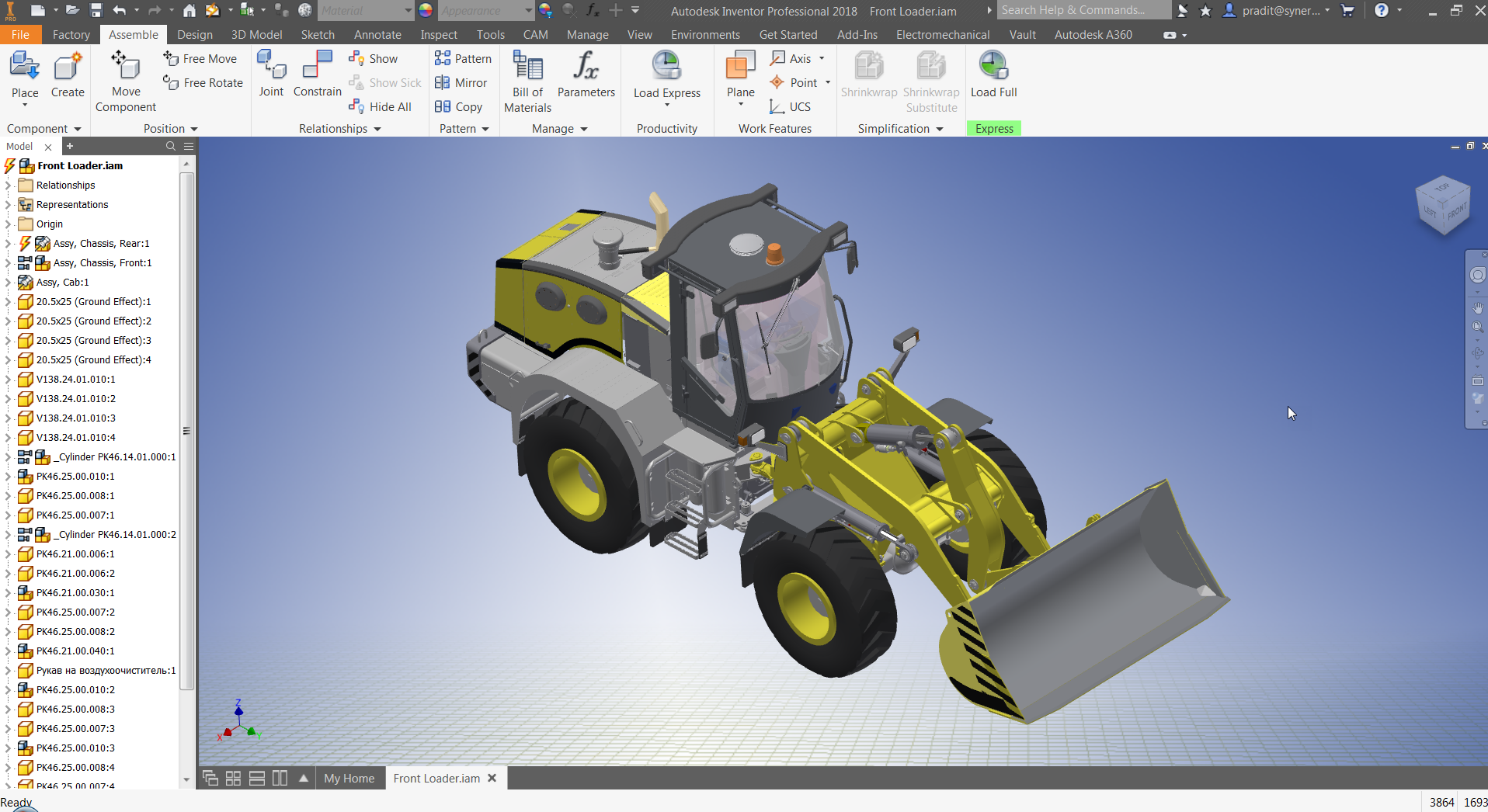 inventor Thumbnail part list