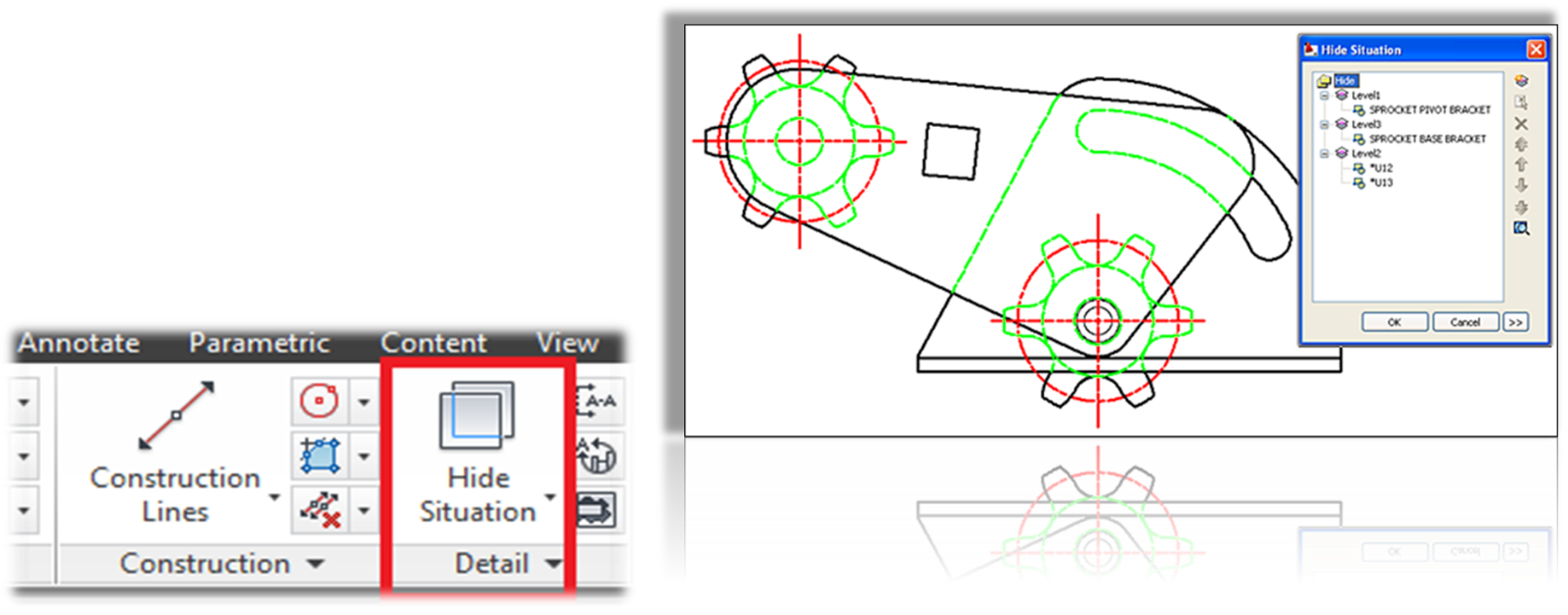 Autocad отключить рамку изображения