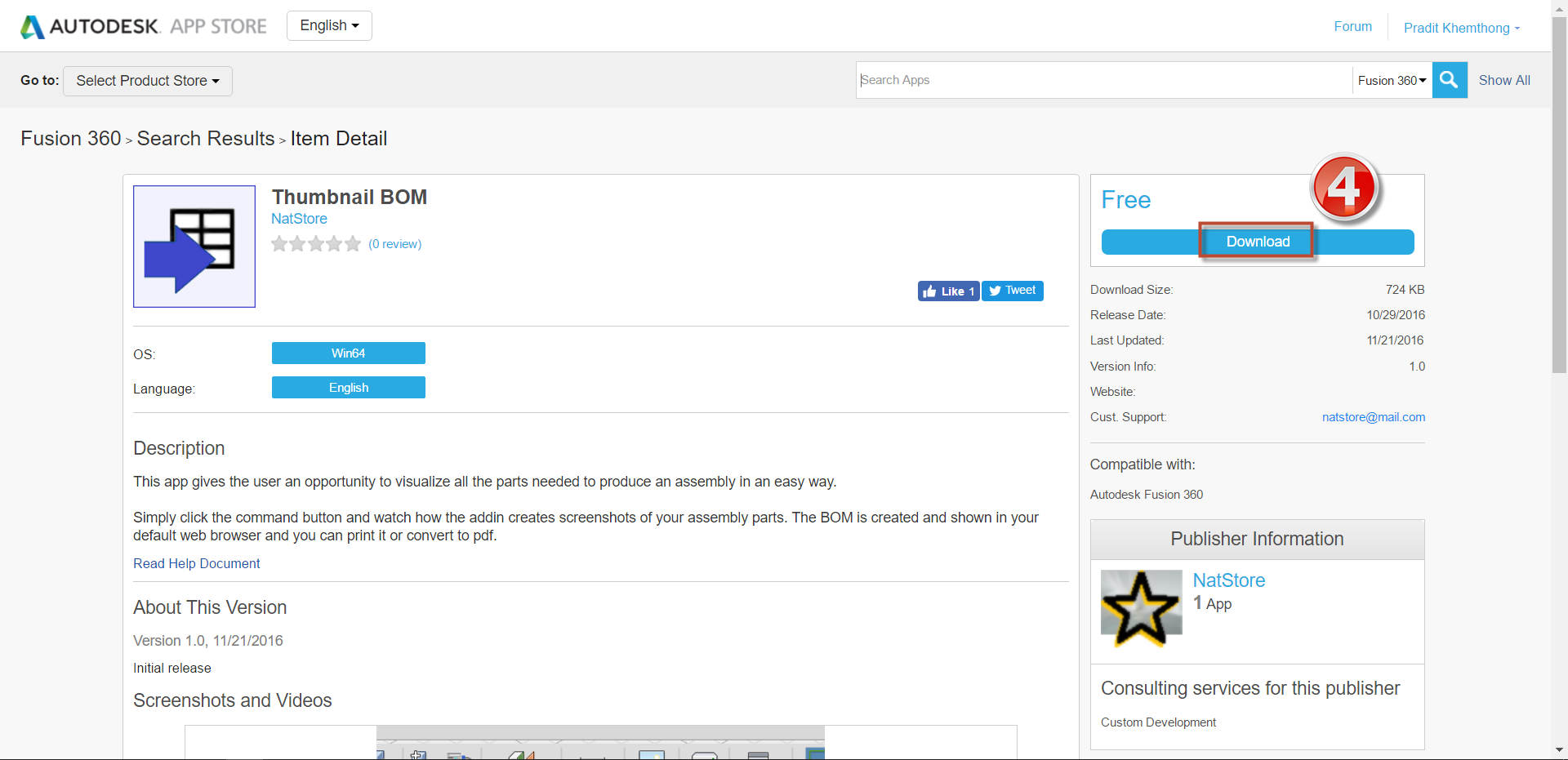 Review3 Fusion360 Partlist (Thumbnail BOM) 