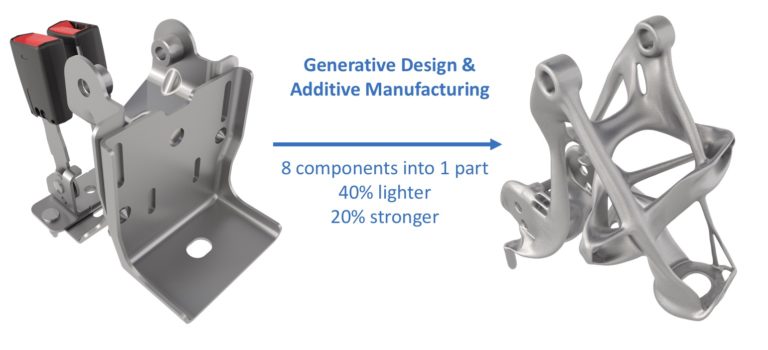 GM and Autodesk Generative Design Seat Bracket