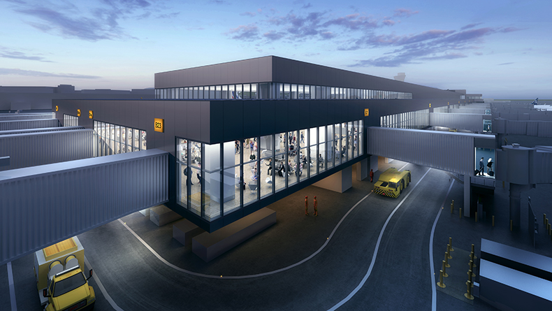 End of SF Terminal 1 Pier