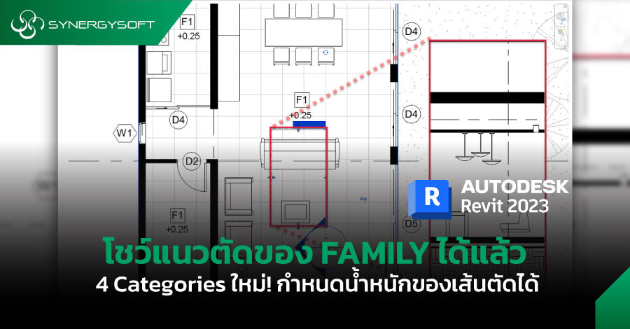 โชว์แนวตัดของ FAMILY ได้แล้วใน REVIT 2023