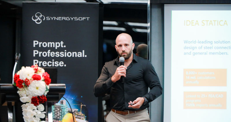 Mr. Thibault Gouzy, Channel Manager (APAC), IDEA Statica กล่าวเปิดงาน