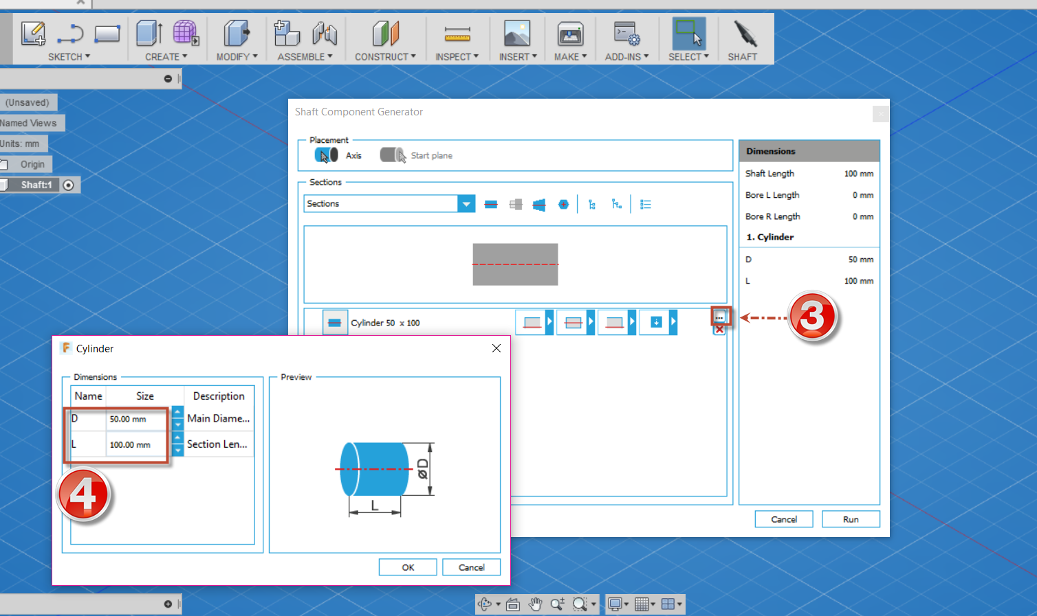 Shaft Component Generator